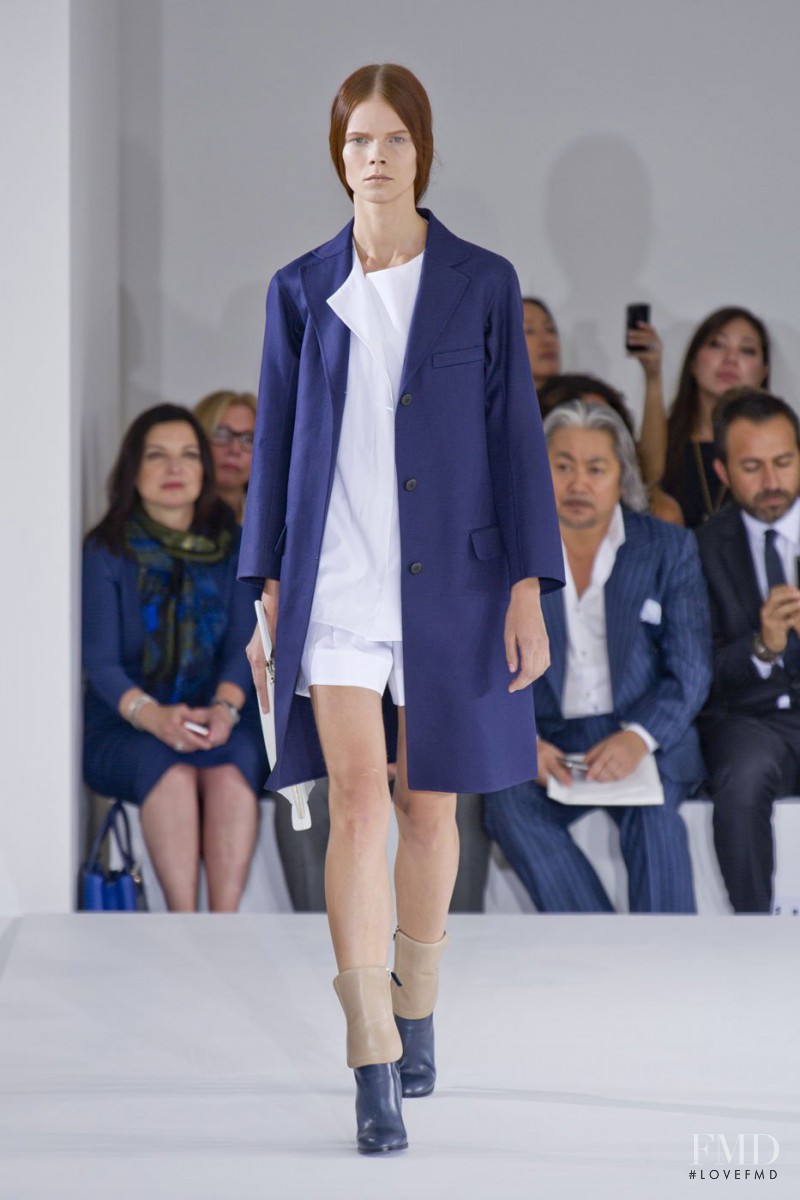Irina Kravchenko featured in  the Jil Sander fashion show for Spring/Summer 2013