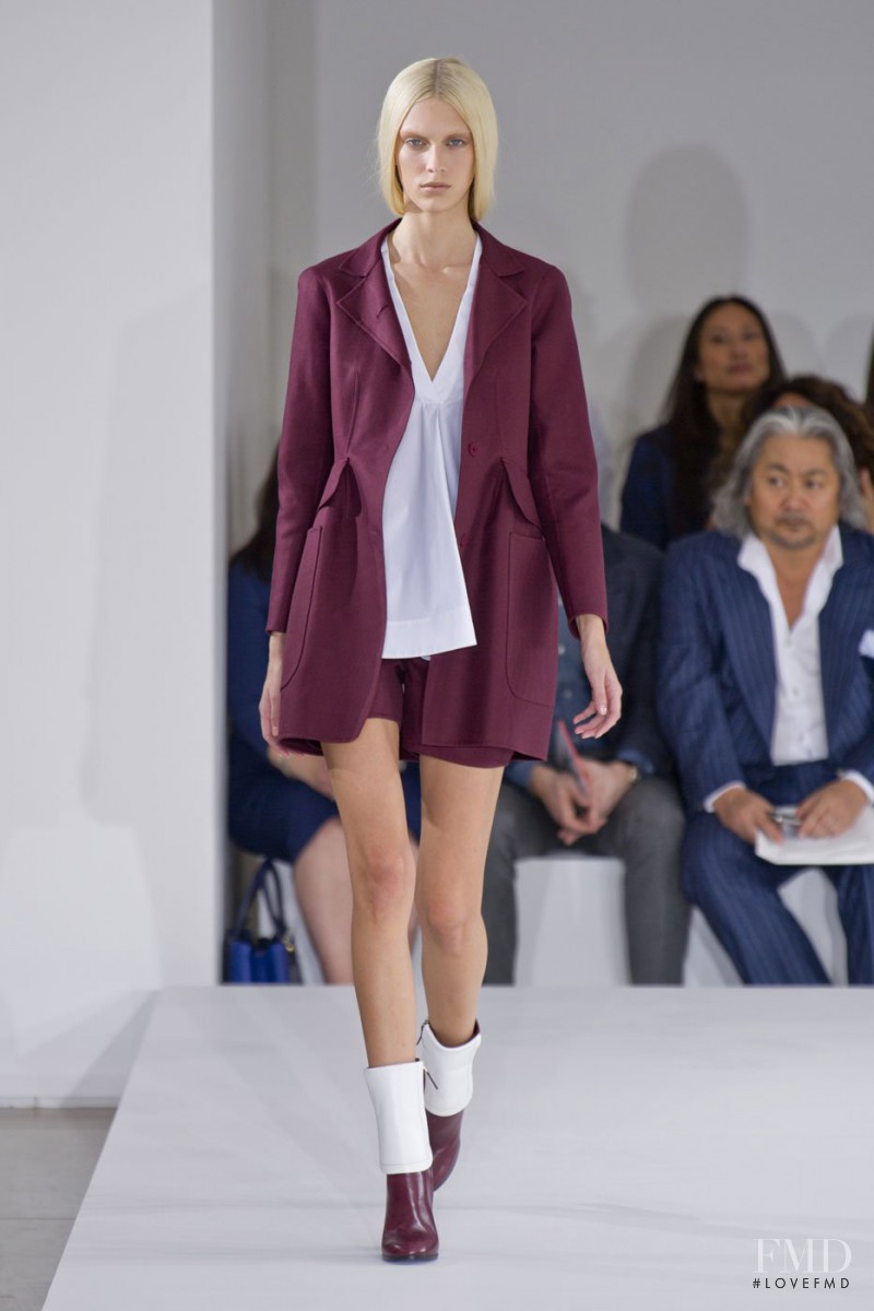 Juliana Schurig featured in  the Jil Sander fashion show for Spring/Summer 2013