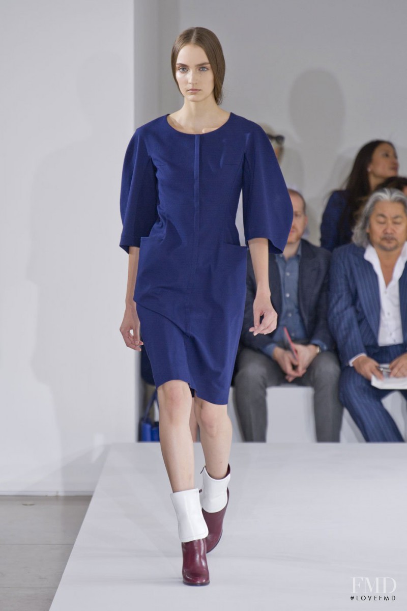 Zuzanna Bijoch featured in  the Jil Sander fashion show for Spring/Summer 2013
