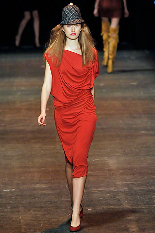 Cato van Ee featured in  the Vivienne Westwood Red Label fashion show for Autumn/Winter 2009