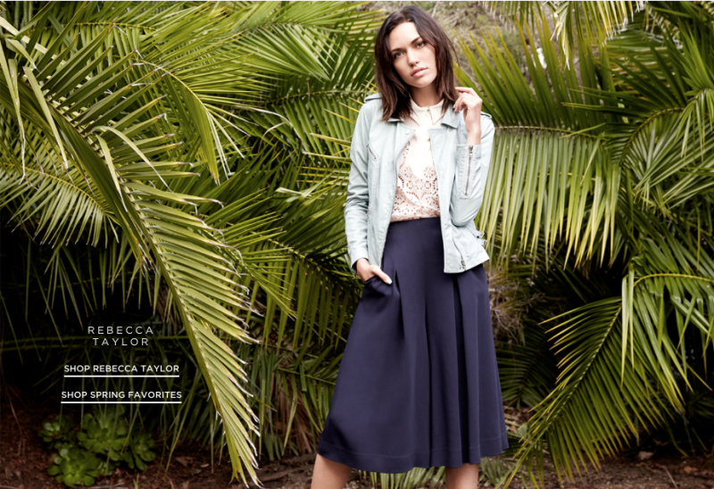 Cora Keegan featured in  the Saks Fifth Avenue Open Air lookbook for Spring/Summer 2015