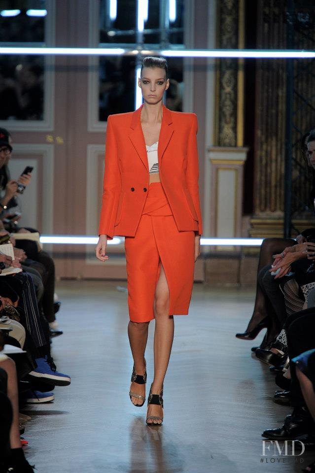 Dajana Antic featured in  the Roland Mouret fashion show for Spring/Summer 2013