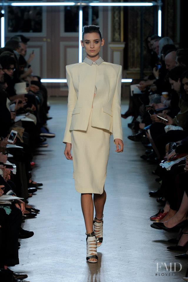 Carolina Thaler featured in  the Roland Mouret fashion show for Spring/Summer 2013