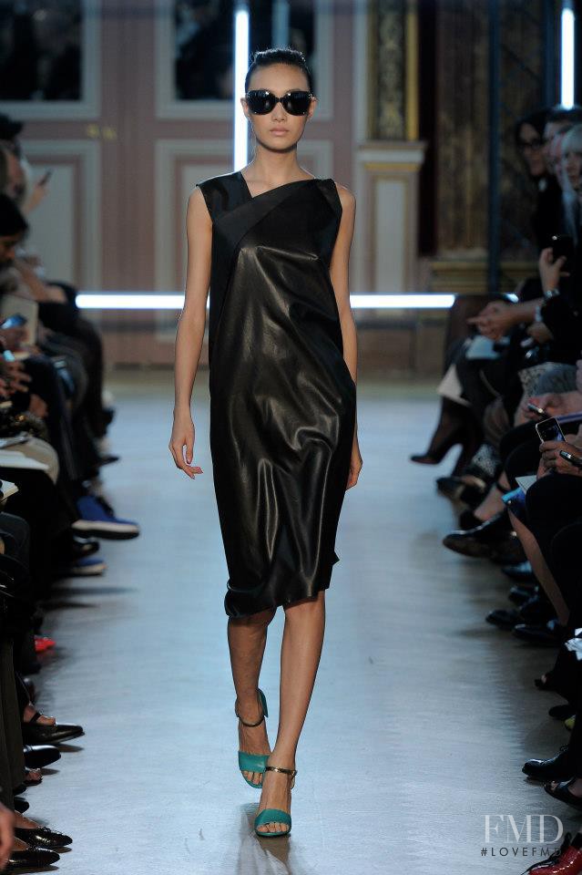 Shu Pei featured in  the Roland Mouret fashion show for Spring/Summer 2013