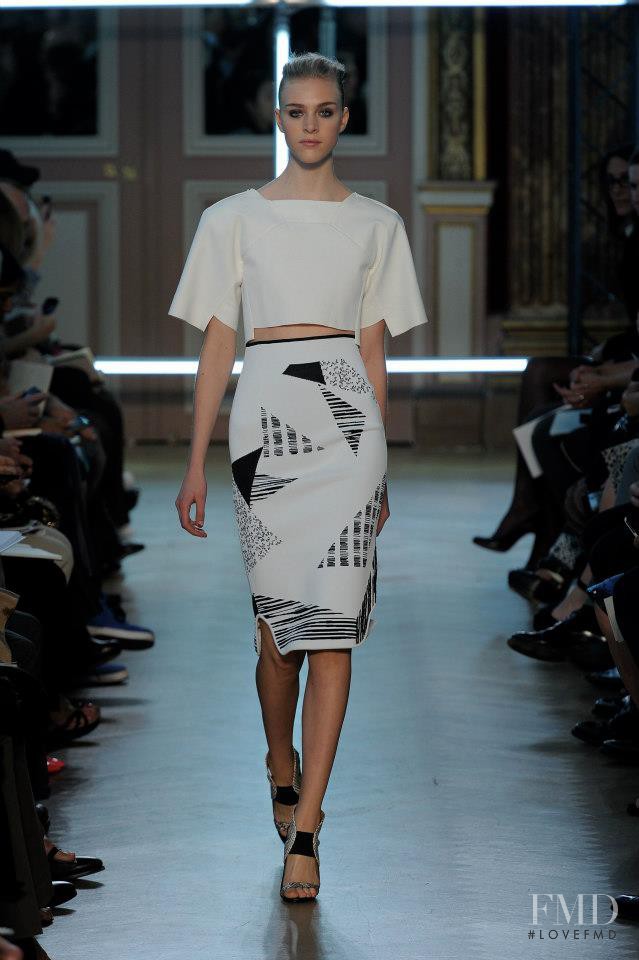 Hedvig Palm featured in  the Roland Mouret fashion show for Spring/Summer 2013
