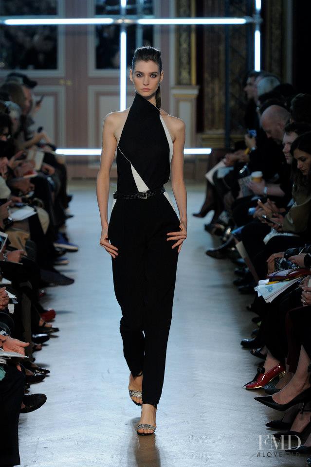 Manon Leloup featured in  the Roland Mouret fashion show for Spring/Summer 2013