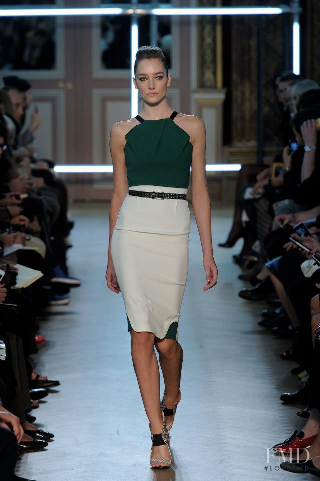 Joséphine Le Tutour featured in  the Roland Mouret fashion show for Spring/Summer 2013