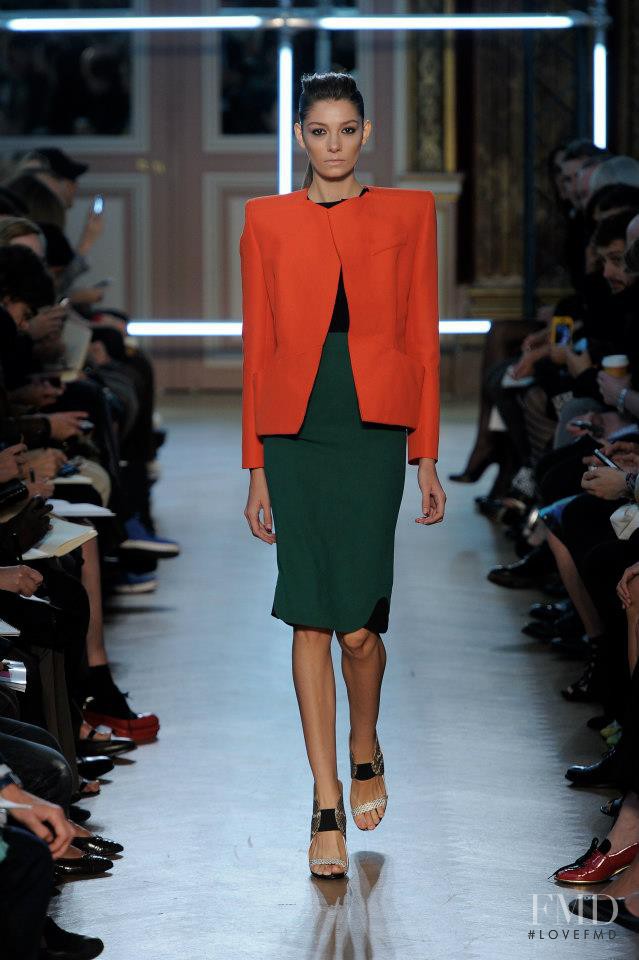 Muriel Beal featured in  the Roland Mouret fashion show for Spring/Summer 2013