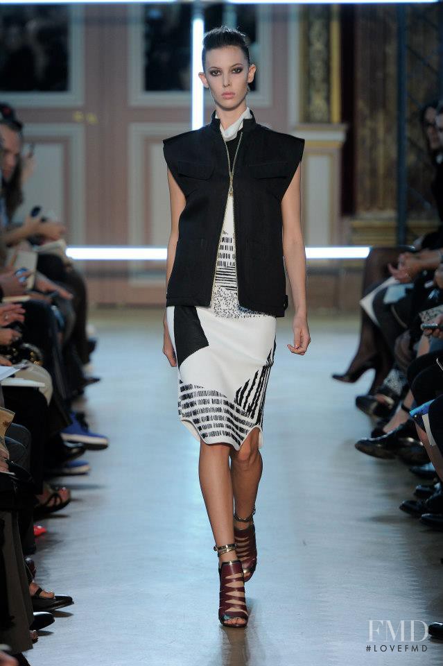 Ruby Aldridge featured in  the Roland Mouret fashion show for Spring/Summer 2013