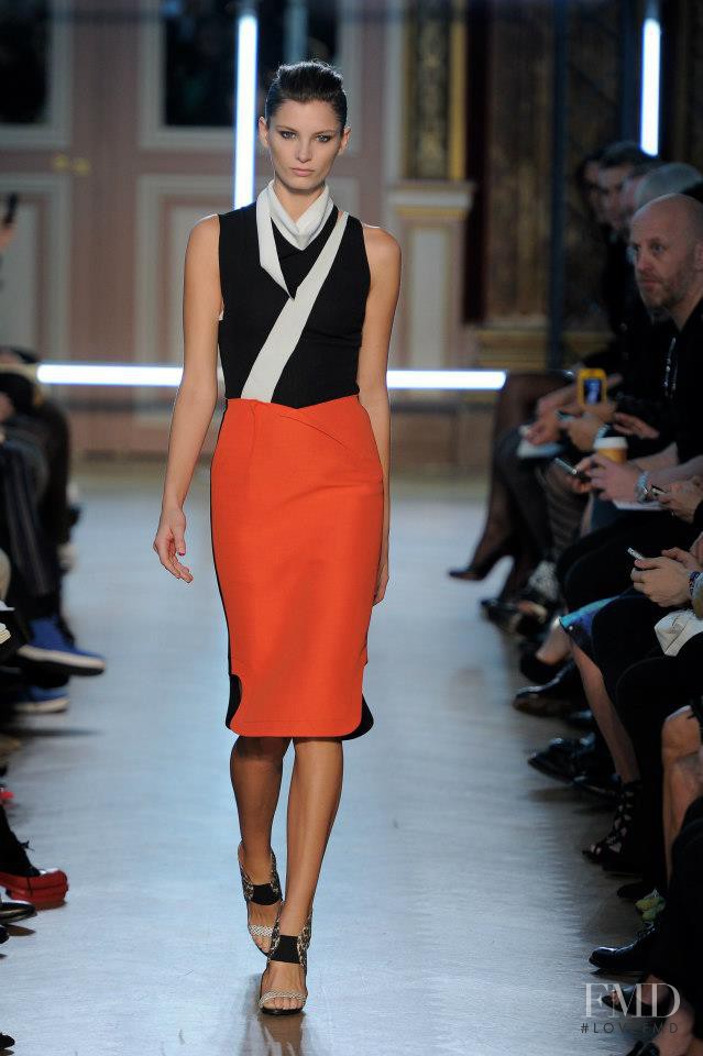 Ava Smith featured in  the Roland Mouret fashion show for Spring/Summer 2013