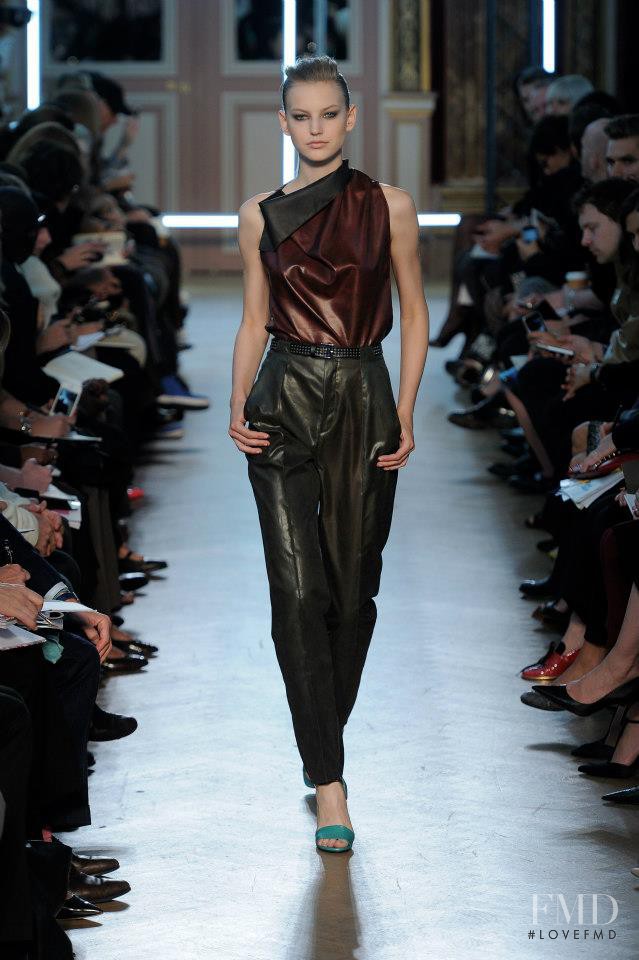 Joanna Koltuniak featured in  the Roland Mouret fashion show for Spring/Summer 2013