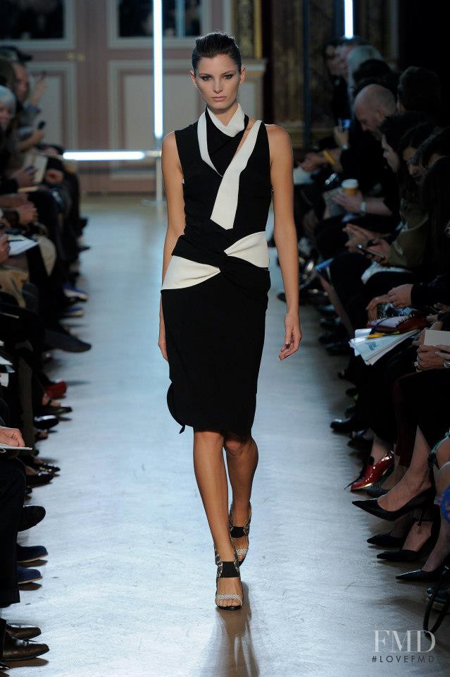 Ava Smith featured in  the Roland Mouret fashion show for Spring/Summer 2013