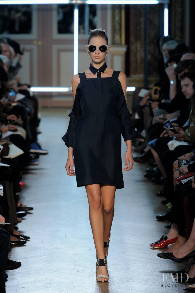 Roberta Cardenio featured in  the Roland Mouret fashion show for Spring/Summer 2013