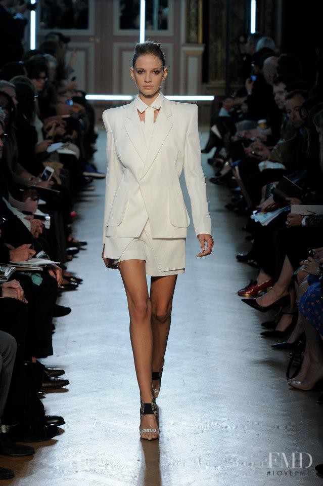 Roberta Cardenio featured in  the Roland Mouret fashion show for Spring/Summer 2013