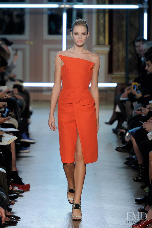 Asia Piwka featured in  the Roland Mouret fashion show for Spring/Summer 2013