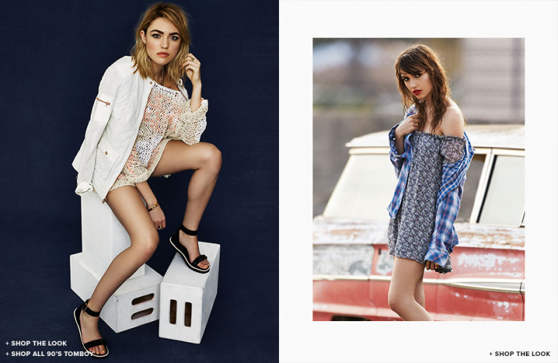 Cora Keegan featured in  the REVOLVE Tom Boy lookbook for Summer 2014