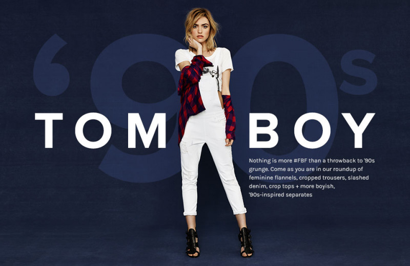 Cora Keegan featured in  the REVOLVE Tom Boy lookbook for Summer 2014