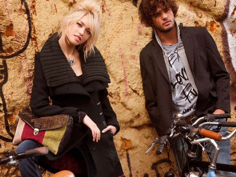 Cora Keegan featured in  the Desigual advertisement for Autumn/Winter 2013