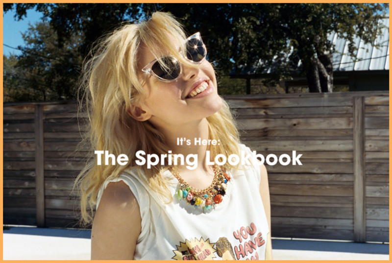 Cora Keegan featured in  the Urban Outfitters lookbook for Spring 2013