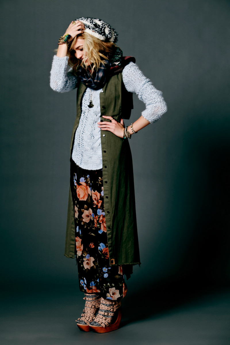 Cora Keegan featured in  the Free People lookbook for Pre-Fall 2012