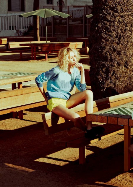 Cora Keegan featured in  the Urban Outfitters lookbook for Spring/Summer 2012