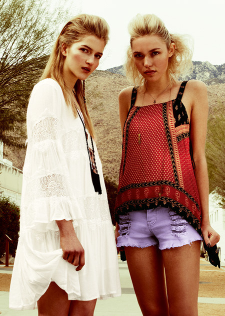 Cora Keegan featured in  the Urban Outfitters lookbook for Spring/Summer 2012