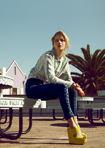 Cora Keegan featured in  the Urban Outfitters lookbook for Spring/Summer 2012