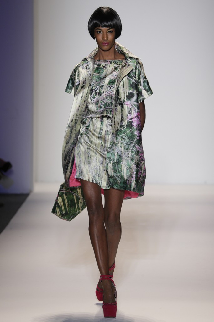 Sessilee Lopez featured in  the Joanna Mastroianni fashion show for Spring/Summer 2013