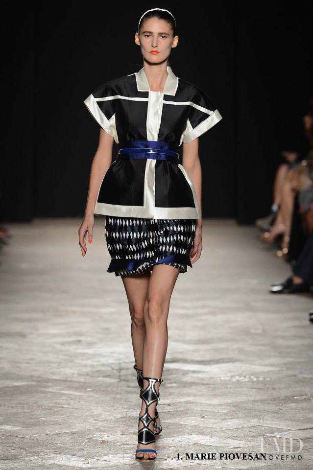 Marie Piovesan featured in  the Aquilano.Rimondi fashion show for Spring/Summer 2013