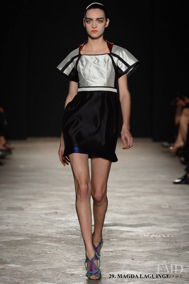 Magda Laguinge featured in  the Aquilano.Rimondi fashion show for Spring/Summer 2013