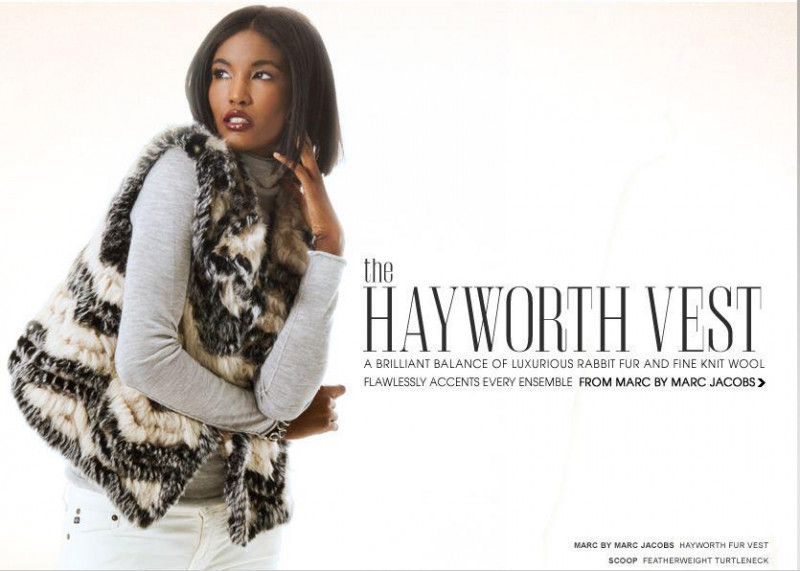 Sessilee Lopez featured in  the Scoop NYC advertisement for Autumn/Winter 2011