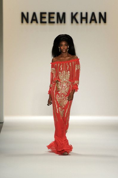 Sessilee Lopez featured in  the Naeem Khan fashion show for Spring/Summer 2010