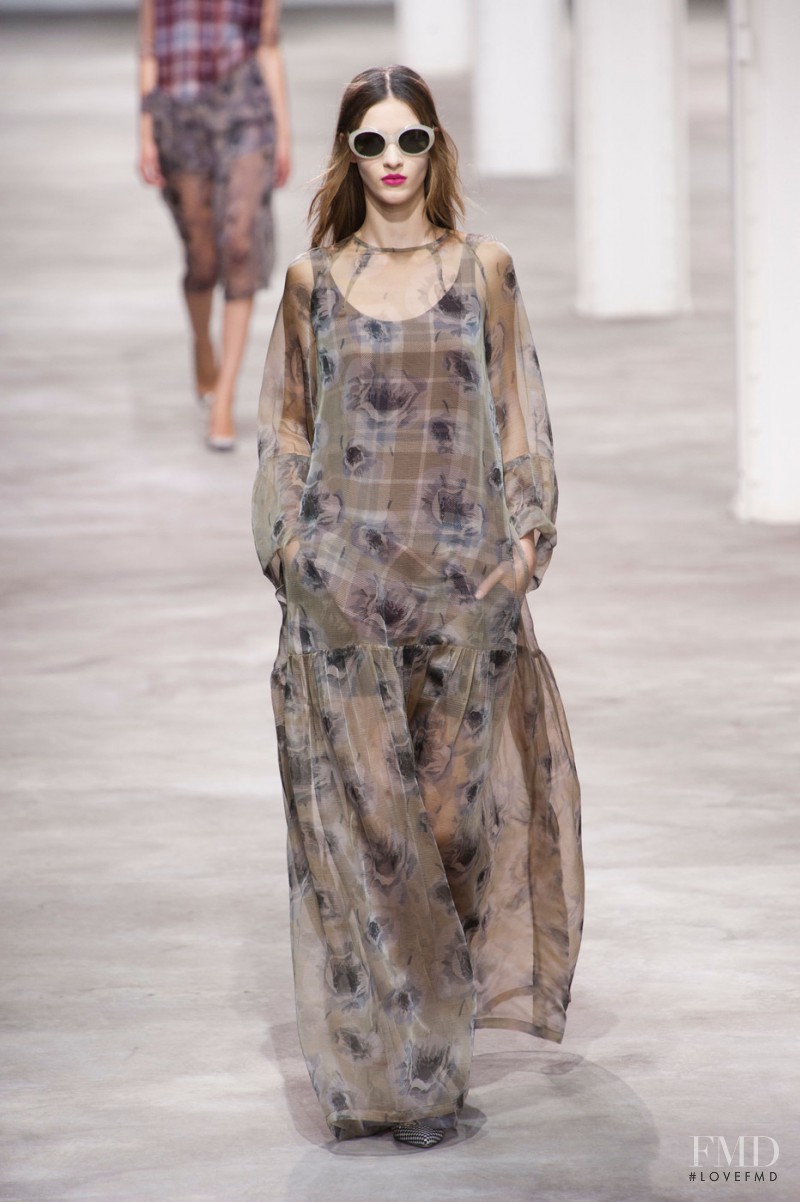 Elena Bartels featured in  the Dries van Noten fashion show for Spring/Summer 2013