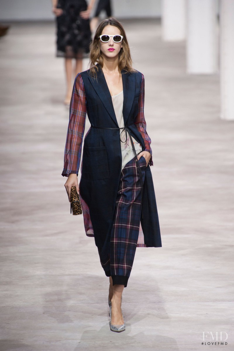 Iris Egbers featured in  the Dries van Noten fashion show for Spring/Summer 2013