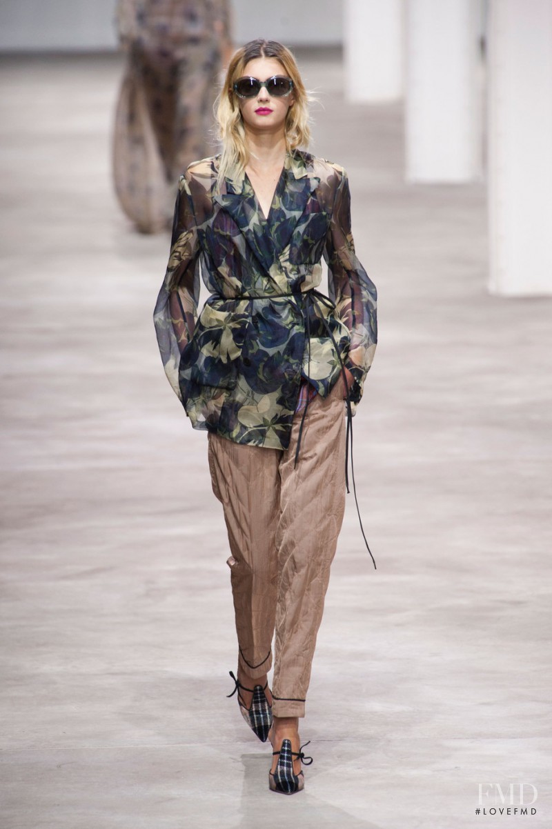 Sigrid Agren featured in  the Dries van Noten fashion show for Spring/Summer 2013