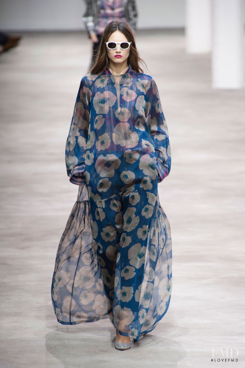 Agne Konciute featured in  the Dries van Noten fashion show for Spring/Summer 2013