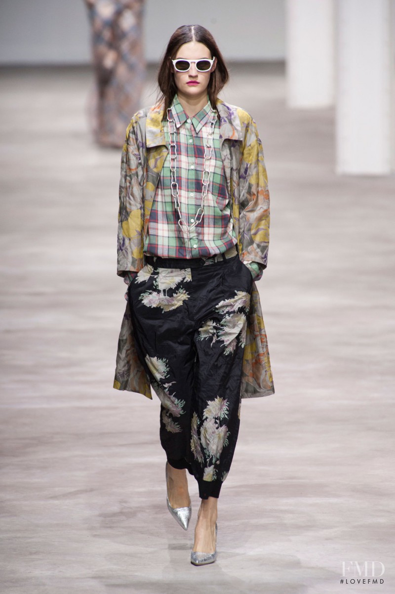 Maria Bradley featured in  the Dries van Noten fashion show for Spring/Summer 2013