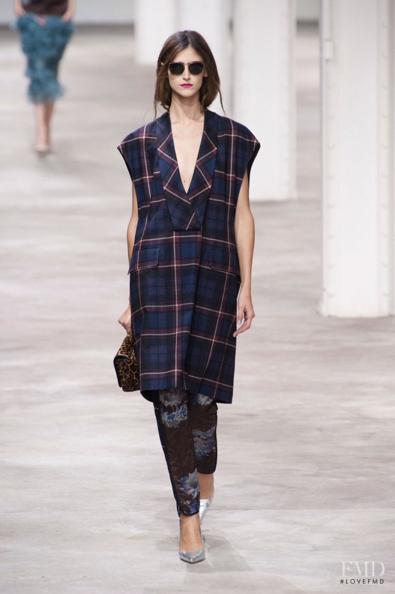 Daiane Conterato featured in  the Dries van Noten fashion show for Spring/Summer 2013