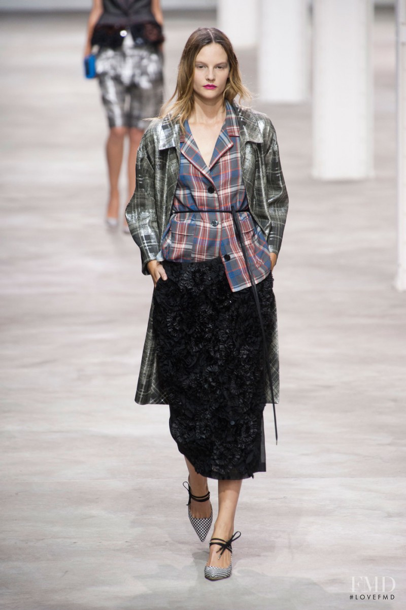 Sara Blomqvist featured in  the Dries van Noten fashion show for Spring/Summer 2013