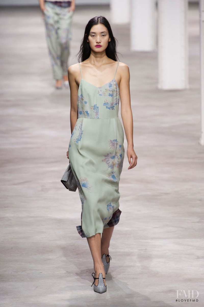 Lina Zhang featured in  the Dries van Noten fashion show for Spring/Summer 2013