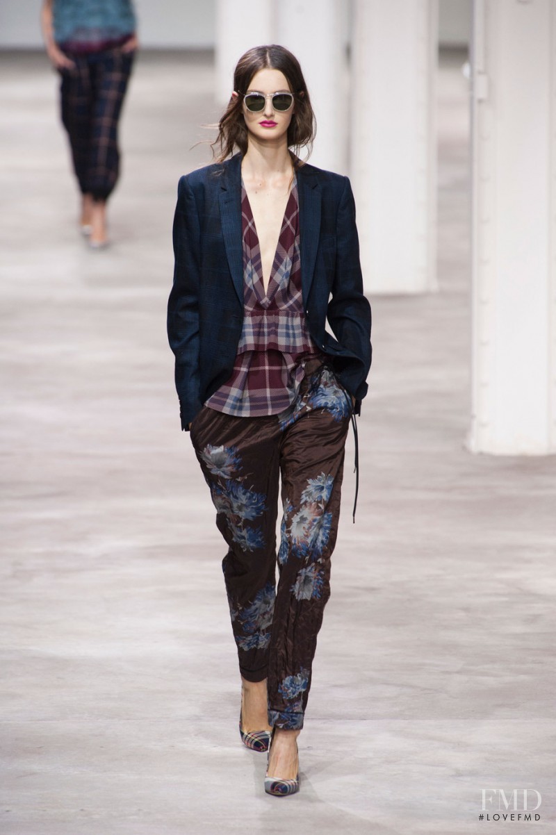 Mackenzie Drazan featured in  the Dries van Noten fashion show for Spring/Summer 2013