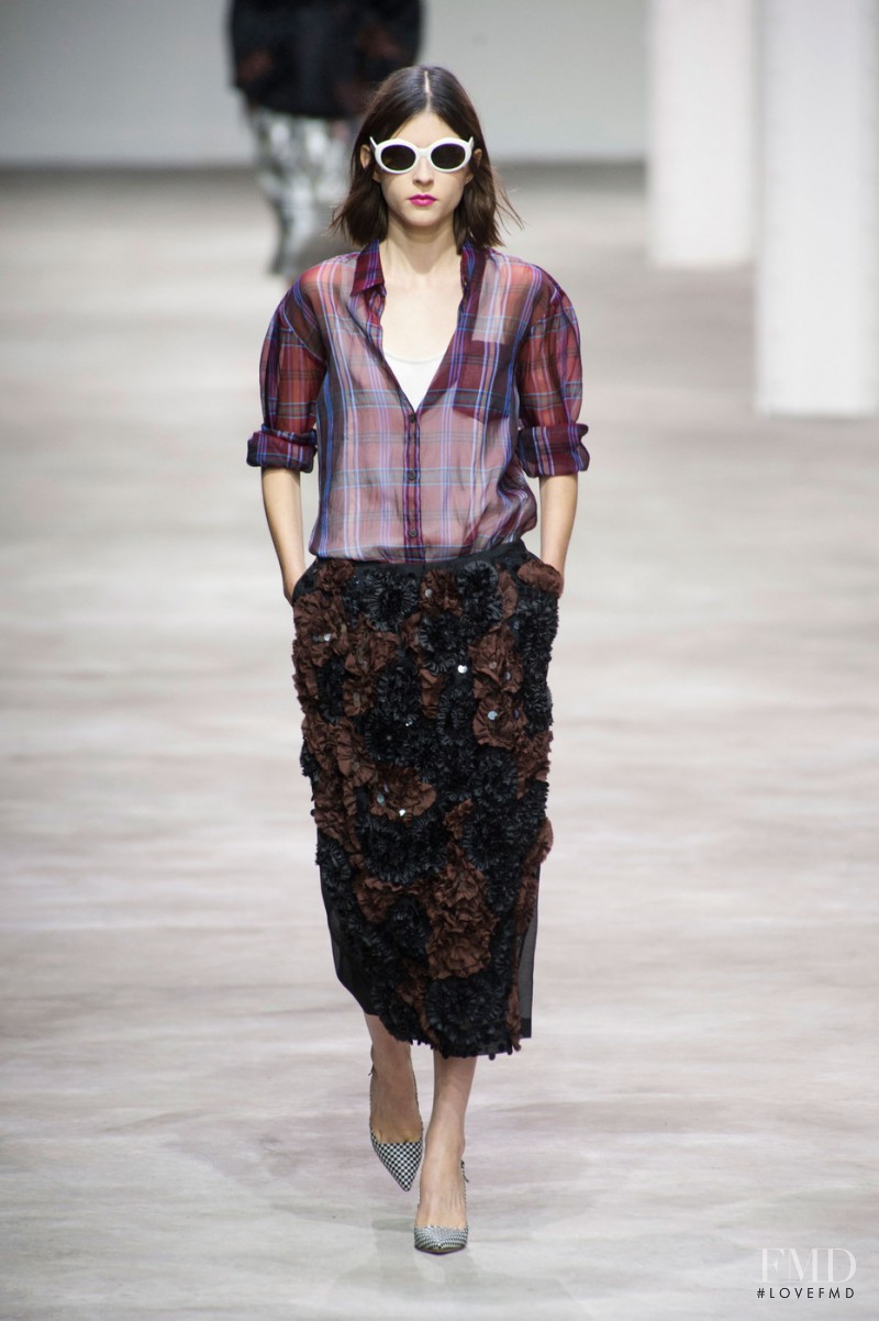 Kel Markey featured in  the Dries van Noten fashion show for Spring/Summer 2013