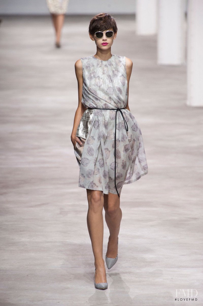 Amra Cerkezovic featured in  the Dries van Noten fashion show for Spring/Summer 2013