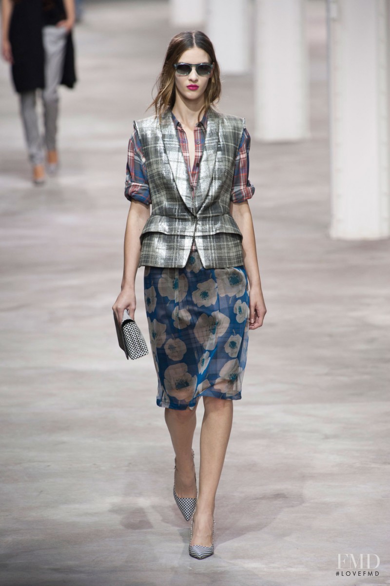 Elena Bartels featured in  the Dries van Noten fashion show for Spring/Summer 2013