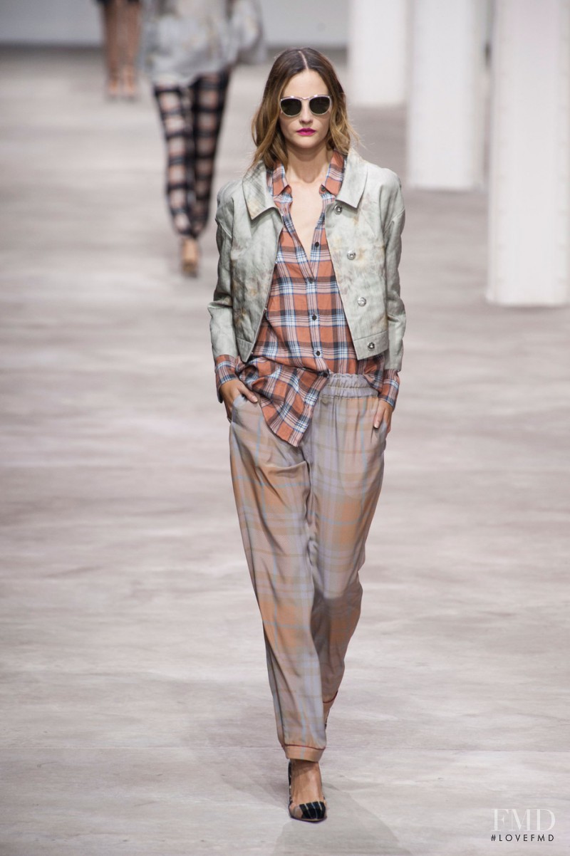 Sara Blomqvist featured in  the Dries van Noten fashion show for Spring/Summer 2013