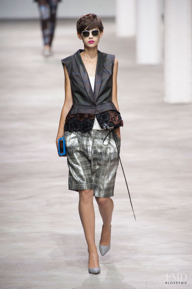 Amra Cerkezovic featured in  the Dries van Noten fashion show for Spring/Summer 2013