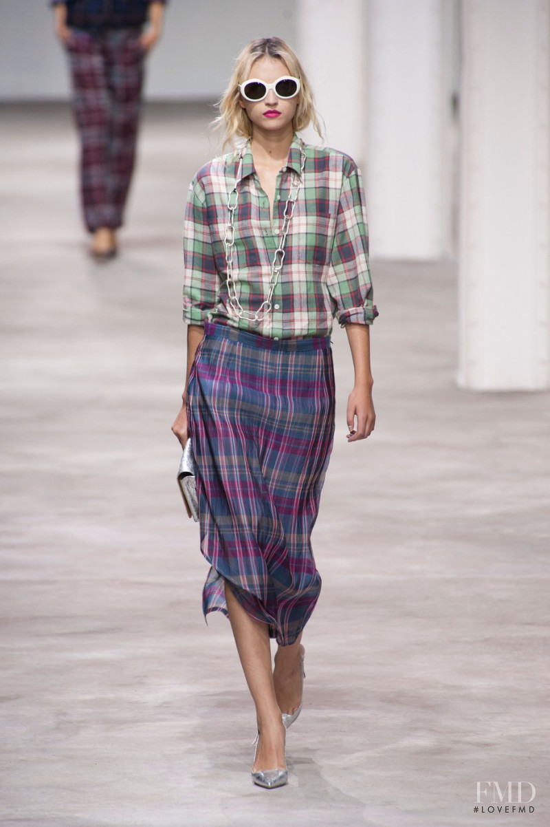 Anabela Belikova featured in  the Dries van Noten fashion show for Spring/Summer 2013