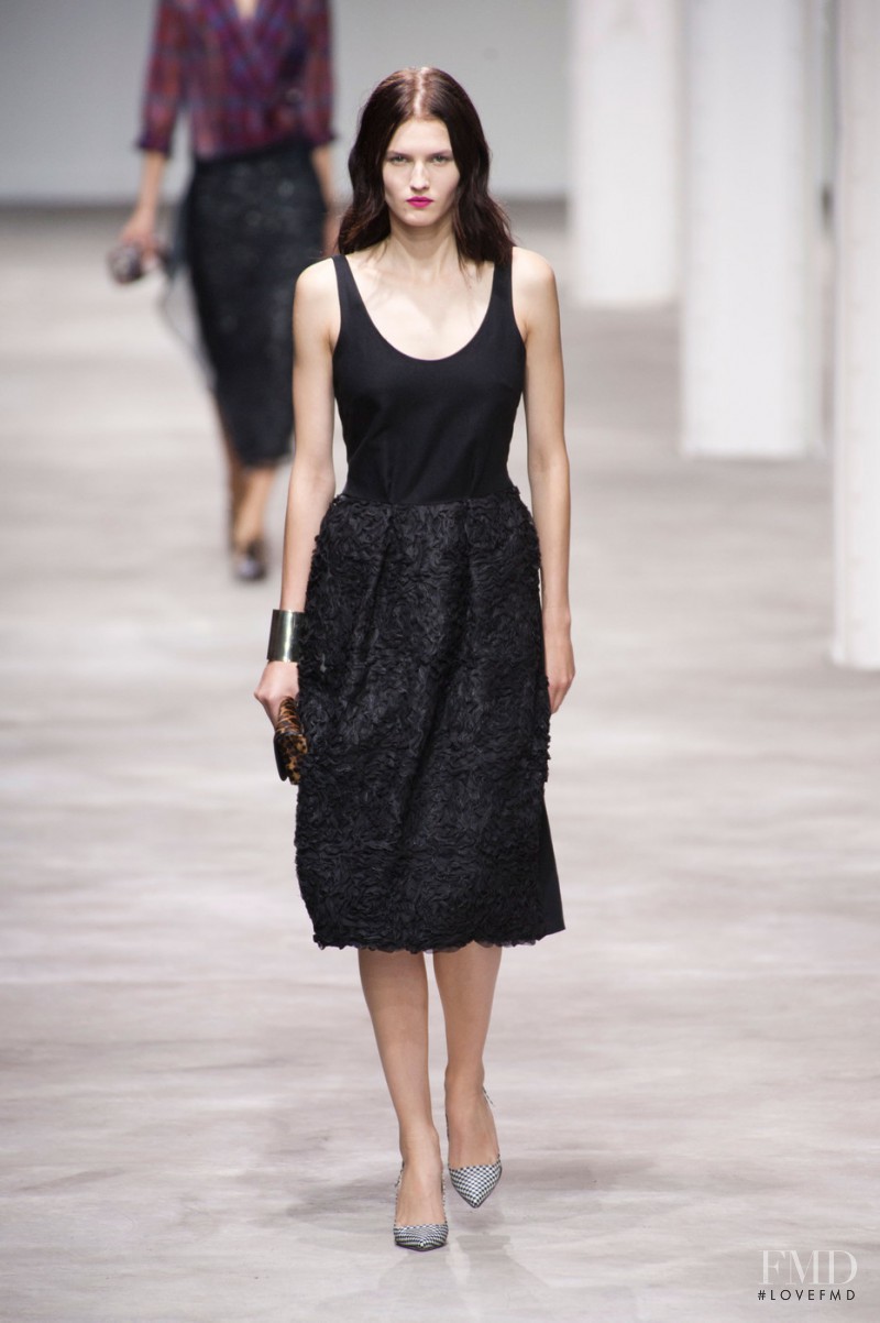 Katlin Aas featured in  the Dries van Noten fashion show for Spring/Summer 2013