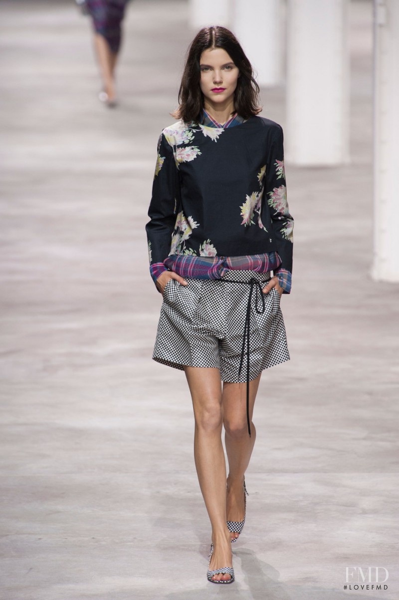 Agnes Nabuurs featured in  the Dries van Noten fashion show for Spring/Summer 2013