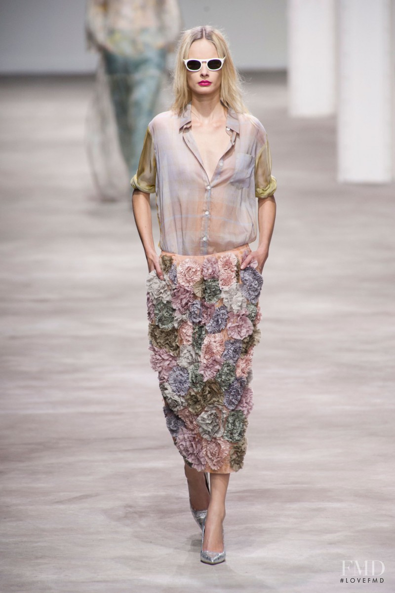 Irene Hiemstra featured in  the Dries van Noten fashion show for Spring/Summer 2013